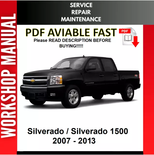 Chevrolet Silverado 2007 2008 2009 2010 2011 Service Repair Workshop Manual