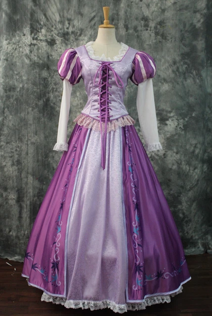 TANGLED RAIPONCE PRINCESSE Disney Cosplay Costume Robe Longue Conte de Fees v3 EUR 167 00 PicClick FR