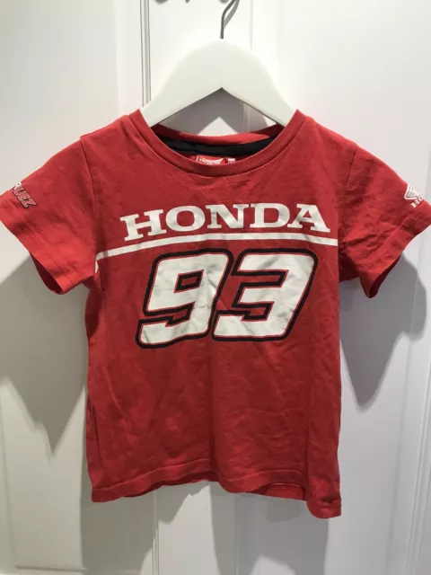 Honda 93 Marc Marquez Boys Tshirt Age 4-5 Years