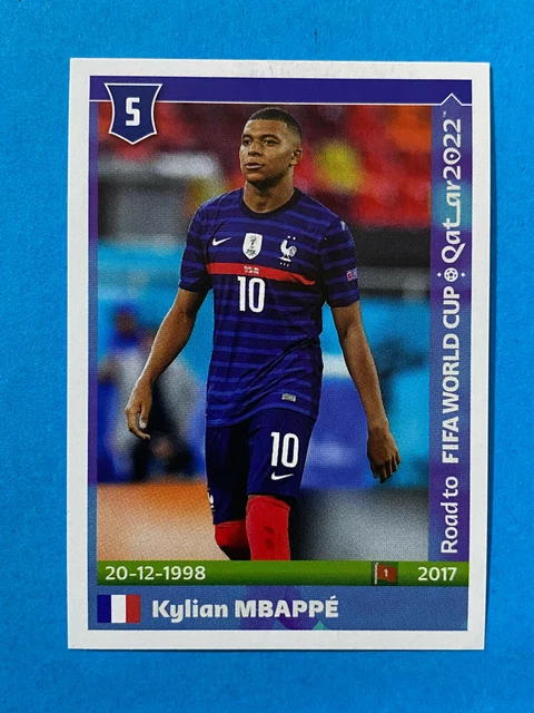 Kylian Mbappe' Panini Stickers Road to Qatar 2022 #225 MINT