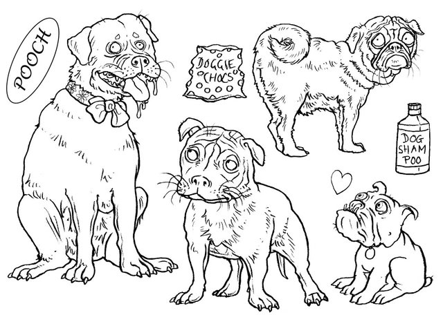 Estampillas transparentes The Card Hut 4""x6"" de Mark Bardsley-Pets golosinas para perros - MBPDT