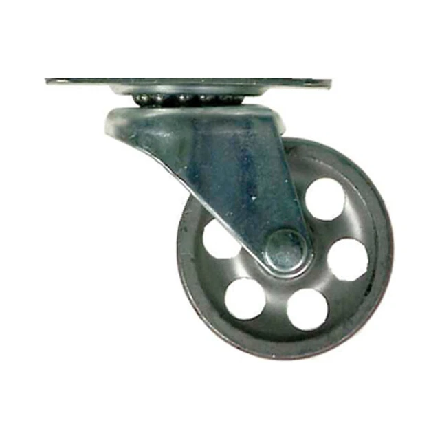 Shepherd Hardware 9176 Swivel Plate Caster, Steel, Gray, 2-1/2" Dia