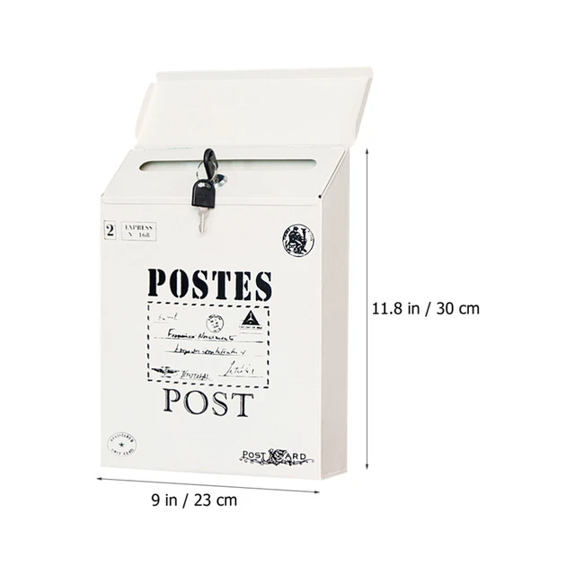 Wall Mount Mailboxes Hanging Mail Organizer Suggestion Box Office 9