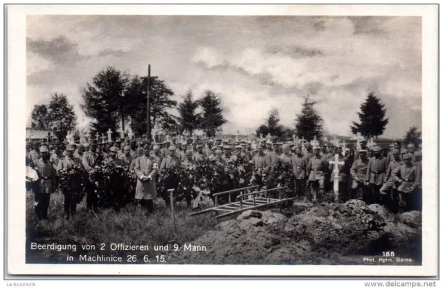 MILITARIA - 1914-1918 - enterrement d'un officier allemands