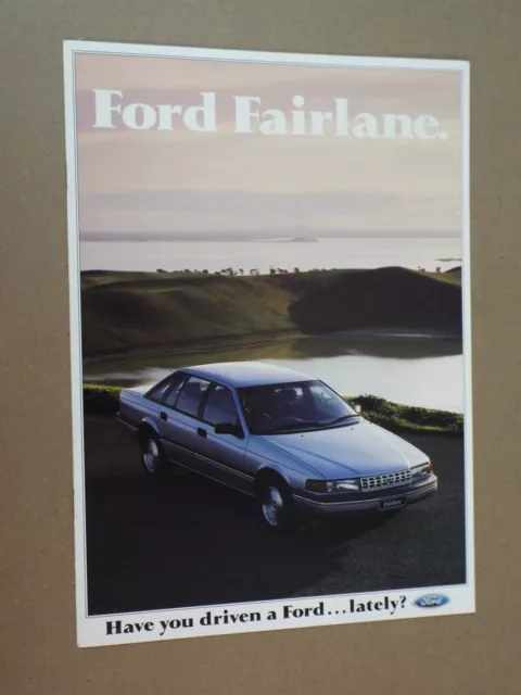 1989 Ford NA Fairlane original Australian 12 page brochure