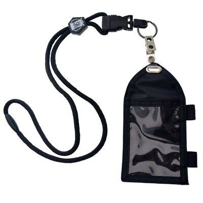 Specialist ID Nylon Badge Holder with Pen Loop Key Ring and Heavy Duty Lanyard