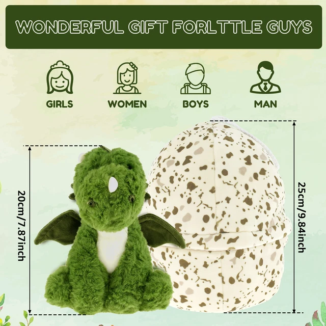 DINOSAUR EGG PLUSH Toy Hatch Dinosaur Stuffed Animals Toy Soft Small