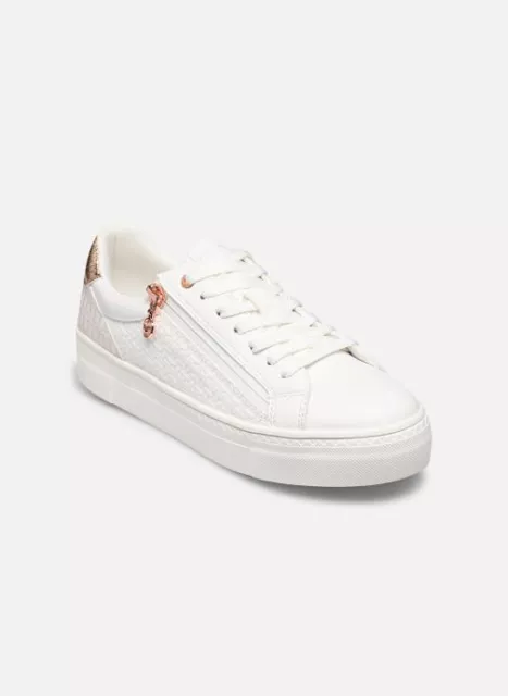 Sneakers tennis basket blanc rose gold confort élégance plateforme 43 TAMARIS