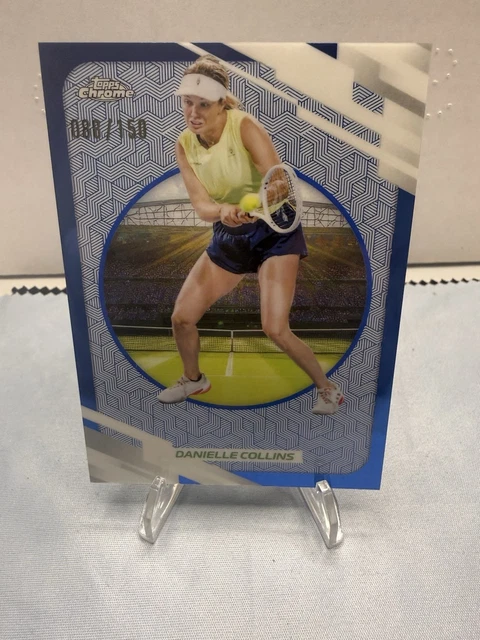 DANIELLE COLLINS 2026 Topps Chrome Tennis Blue Refractor 88/150