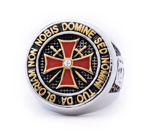 Masonic rings ebay. Steel Band Steel Knights of Templar Red Cross Freemason