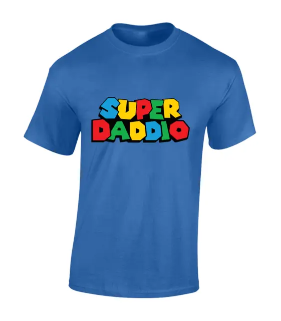 Super Daddio Mens T Shirt Funny Gamer Gaming Gift Idea For Dad Husband Top