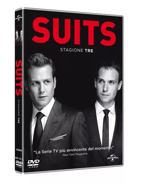 Suits - Serie Tv - Stagione 3 - Cofanetto Con 3 Dvd - Nuovo Sigillato