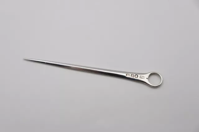 Miniature Antique Georgian Sterling Silver Meat Skewer Letter Opener London 1808