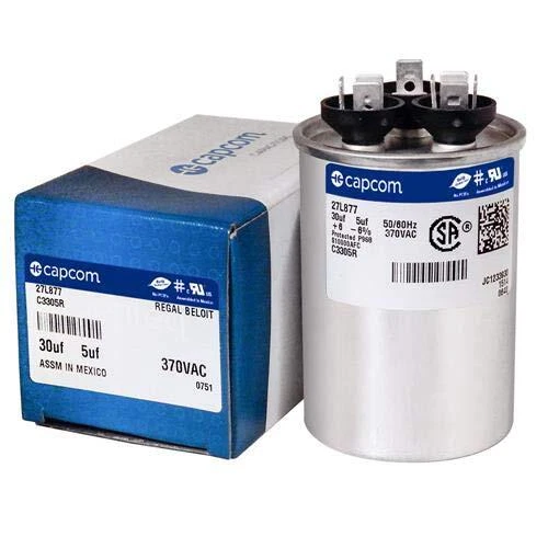 GE Replacement for Capacitor 30/5 Uf 370 Volt 97F9833 370V 30/5 MFD Dual Run