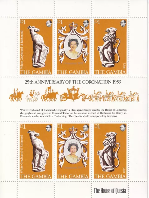 Gambia No. 371-373** 25th Anniversary of the Coronation of Queen Elizabeth II