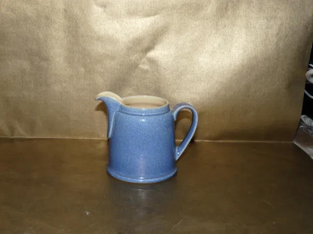 denby juice small milk jug / creamer blue & yellow