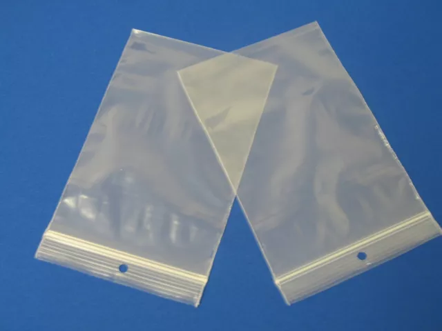 Lot de 100 pochettes zip 40 x 60 mm sachet plastique 4 x 6 cm clous vis 50µ 2