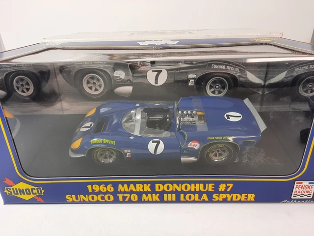 Miniature GMP 1/18 - 1967 Lola T70 MK3 Spyder #6 Sunoco - Mark Donohue