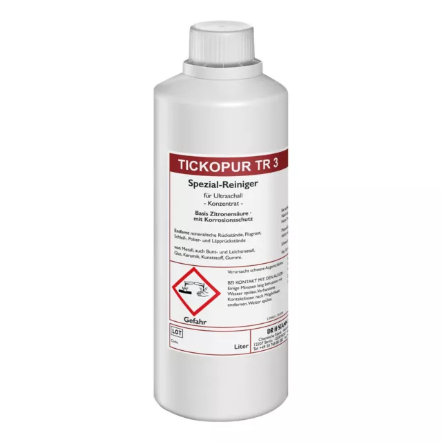 Tickopur TR 3 Spezial Reiniger für Ultraschall Reinigungs Konzentrat 1 Liter