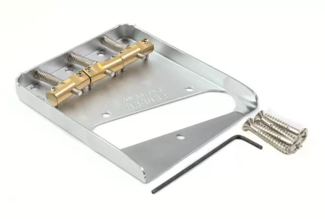 Genuine Fender USA Telecaster® Bridge w / Compensated/Saddles-Tele®