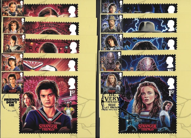 Stranger Things Mp GB RM 2026 Stranger Things X14 PHQ set &M/S X12 Different P/M Freepost+ ...