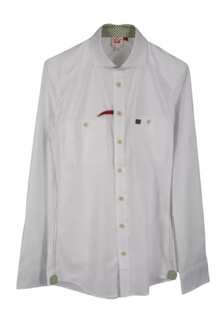 Spieth&Wensky Diethelm-He Camicia Uomo Attillata Tgl XS (35/36) Bianco Nuovo