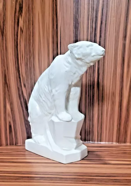 Vintage art deco era polar bear statue Made in Japan.