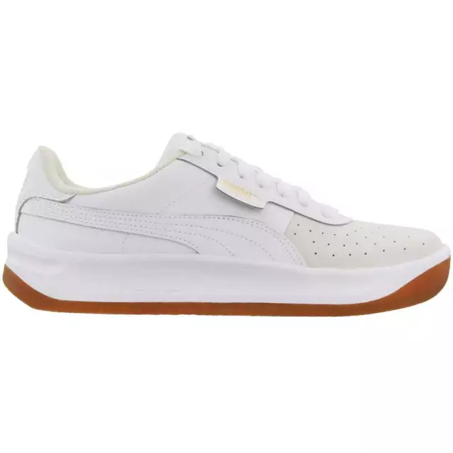 Puma California Exotic Perforated  Womens White Sneakers Casual Shoes 368135-01