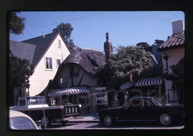 1960s  35mm  Kodachrome Photo slide Carmel CA Cars Autos The Tuck Box ford truck