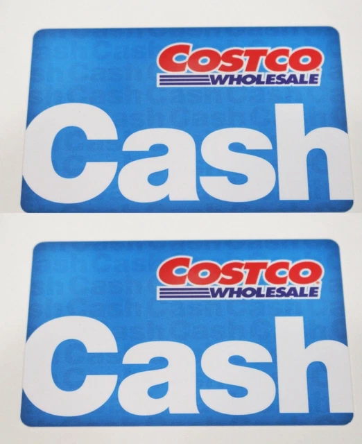 2PCS COSTCO COLLECTIBLE Wholesale Gift Cash Card Zero Balance (0