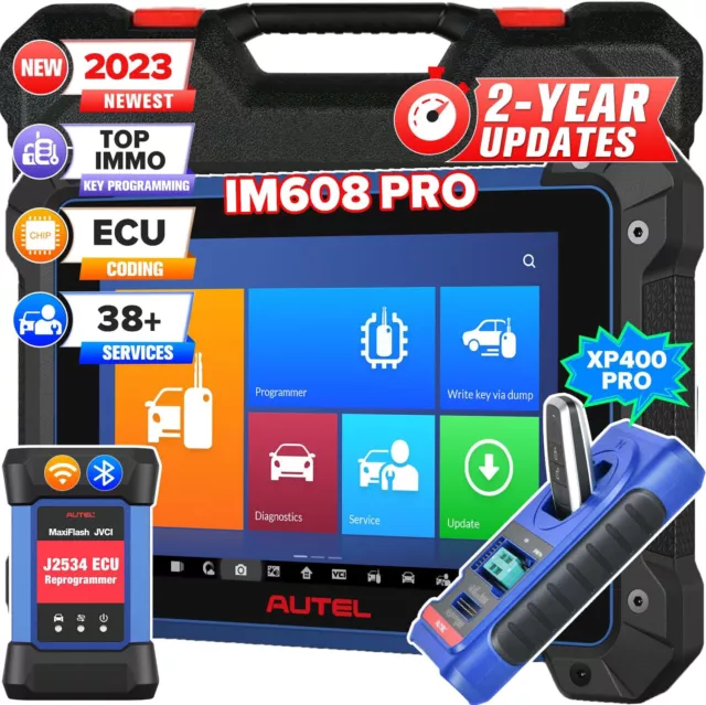 2024 Autel IM608 PRO XP400PRO Valise Outils Diagnostic IMMO Programmation De Clé