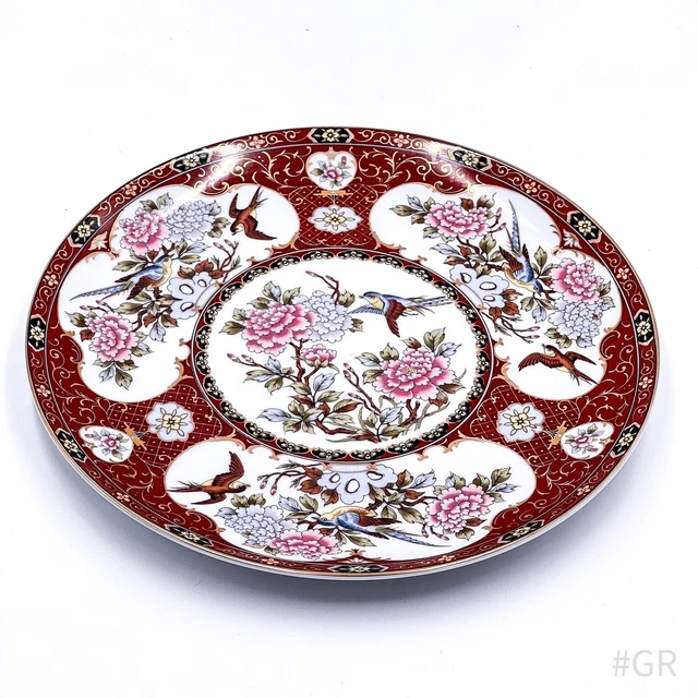 Assiettes de service vintage Seltmann Weiden Bavaria en porcelaine à motif floral de roses - lot de 3