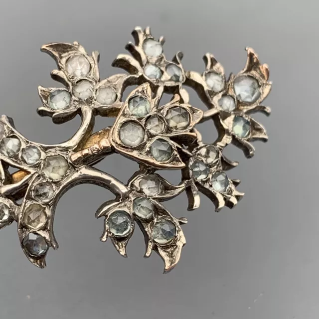 Antique Victorian Pin brooch Silver Jargoon Anglo Indian British Raj Turban jew