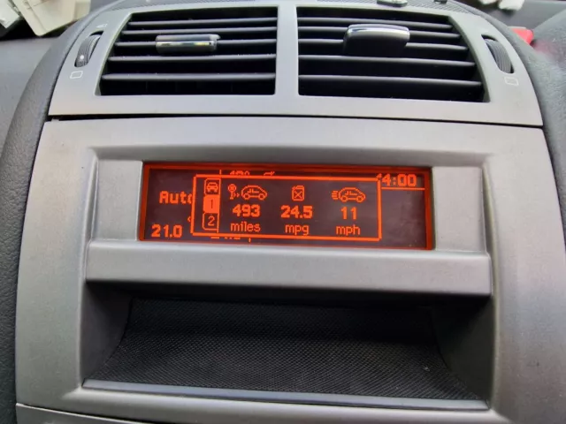 GENUINE Peugeot 407 display screen RD4 radio LCD Multi function clock dash 407SW 3