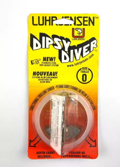 Luhr Jensen Dipsy Diver Size 0 Directional Trolling Sinker Salmon Trout