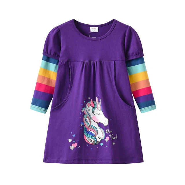 Abiti Cotone Per Stella Bambini Abbigliamento 3-12 Anni Festa Casual Autunno