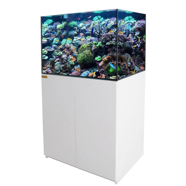 115 Gallon White Coral Reef Aquarium Tank Ultra Clear transpare Glass with Sump