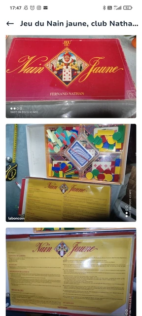 Le jeu : L'anniversaire des Triplés de chez Nathan. Hier, quel