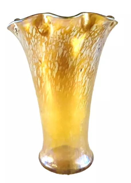 Beautiful Antique Loetz Candia Papillon Art Nouveau Bohemian Glass Vase