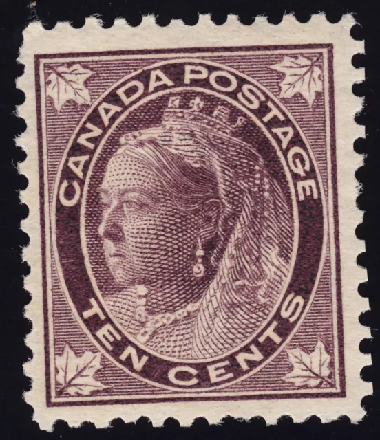 Canada Scott 73 Mint HR OG 1899 Brown Violet 10c Lot AB7020 bhmstamps