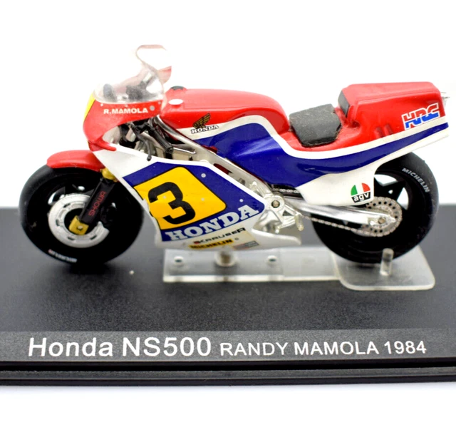 Model motorcycle Randy Mamola Scale 1:24 Honda NS 500 For collection vehicles