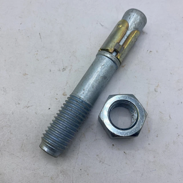 Concrete Wedge Anchor 5" x 0.73, Hot Galvanized With Hex Nuts QTY:1