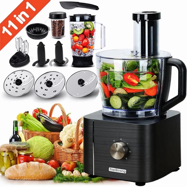 1100W Food Processor 11-in-1 Chopper Juicer Shredder Mixer Cook Kitchen Machine