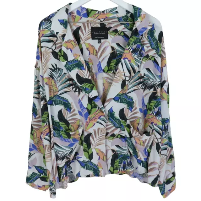 Sanctuary Wild Flower Tropical Print Lightweight Jacket Blazer - Women's XL