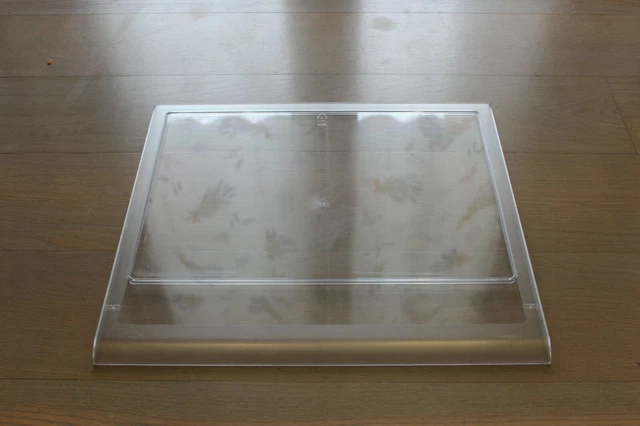 Ripiano Vetro Per Frigorifero Hotpoint - 434x292x4mm Con Bordo Bianco, Ricambio Originale