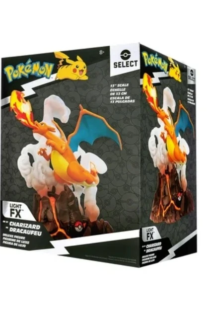 Charizard Collection Box Statue POKÉMON CHARIZARD DELUXE Collector’s Statue - 13-Inch with Light Up ...