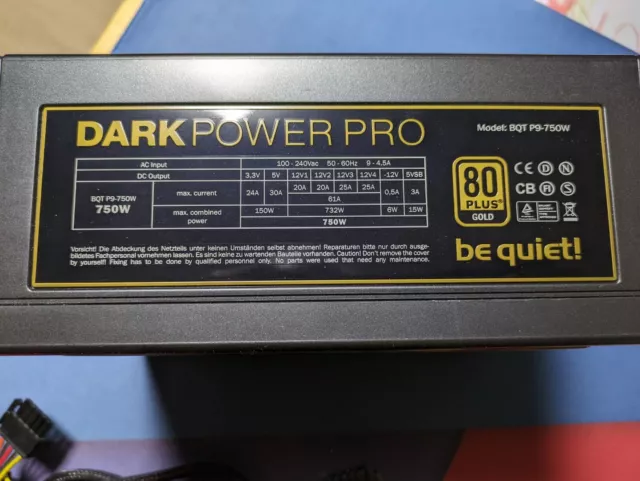 PC Netzteil be quiet! Dark Power Pro P9 750W ATX 2.3