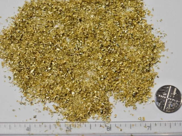 Brass Metal Fine Swarf / Shavings for Arts, Crafts, Hobbies, Orgonite *New* 3