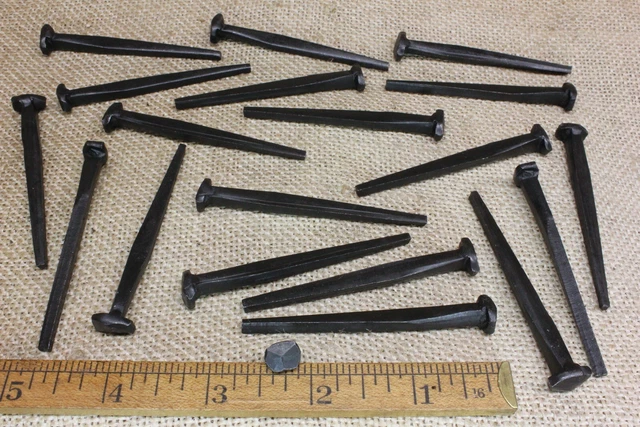 2 1/2" Rose head 20 nails antique square wrought iron Spikes Decorative 2.5"