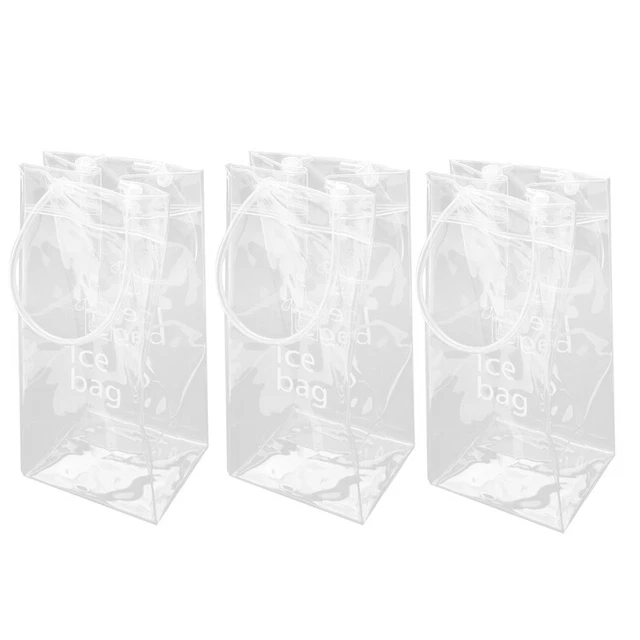 3 pezzi sacchetto portatile per vino ghiaccio sacchetto per vino in PVC sacchetto per vino sacchetto per vino con 7987